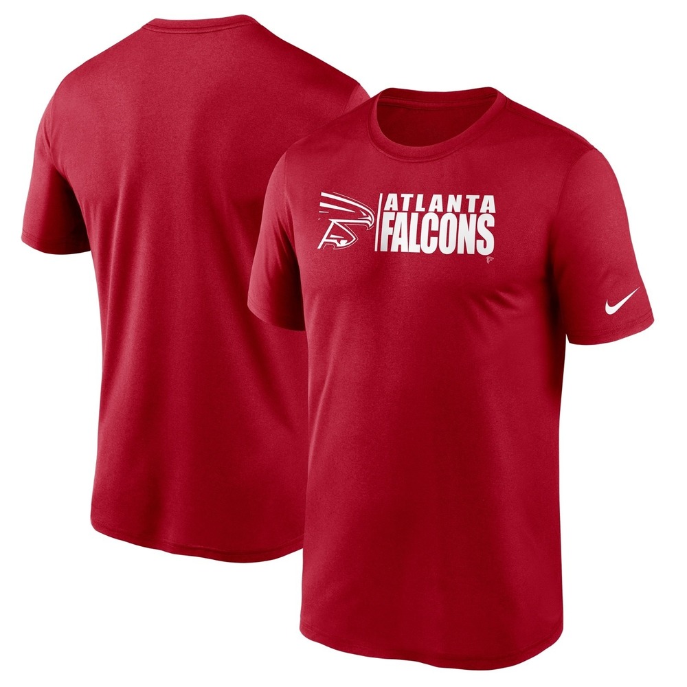 New Nike Atlanta Falcons Mens Football Short Sleeve Shirt Size 2XL Red White